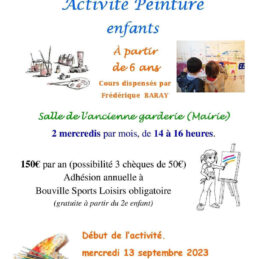 Activité peinture enfants