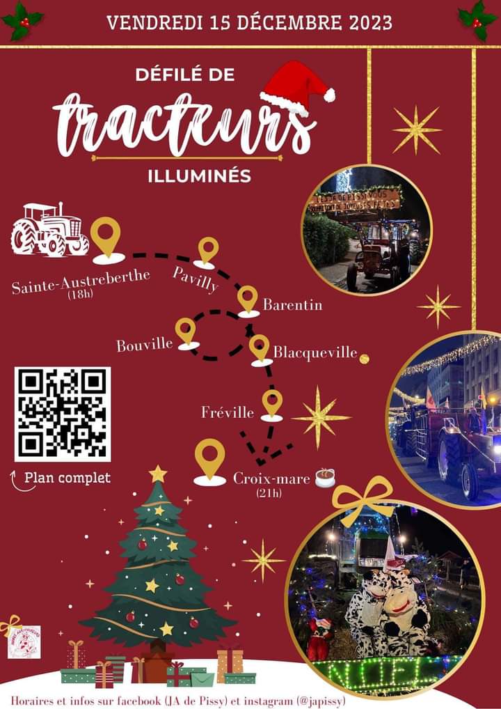 Défilé de tracteurs illuminés 2023