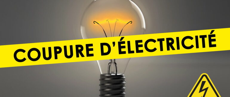 Avis de coupure d’électricité