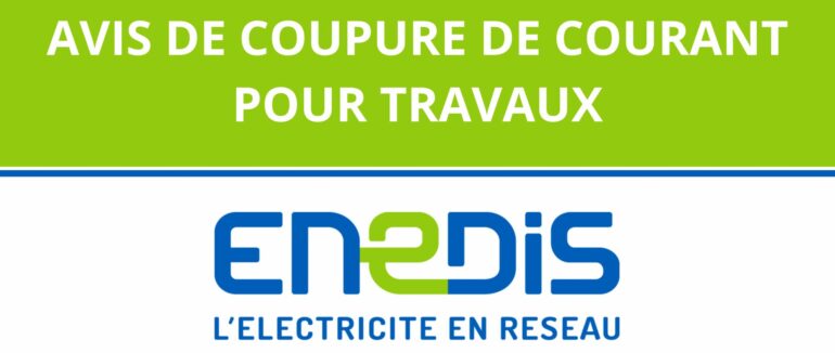 TRAVAUX : COUPURES D’ÉLECTRICITÉ